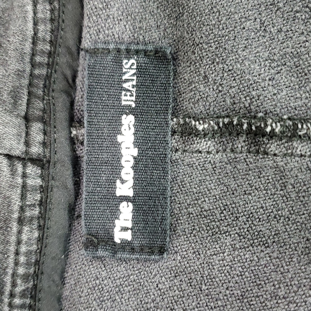 THE KOOPLES Jeans Faded Black Denim Coat Gilet Vest Sleeveless Jacket Hood XS - Picture 10 of 11